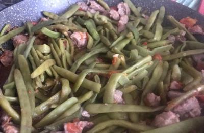 Индейка со стручковой фасолью
