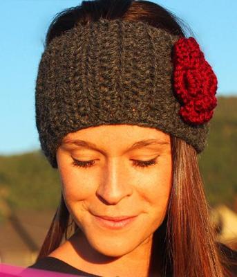 ALPACA HEADBAND WITH FLOWER