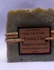 100% Natural French Green Clay - Bulgarian Lavender Soap. Multiple product options available: 3 100% Natural French Green Clay - Bulgarian Lavender Soap. Multiple product options available: 3