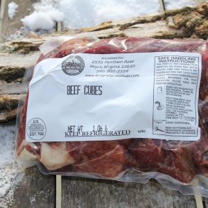 Beef cubes