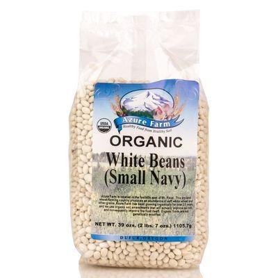 Small Navy White Beans, Organic - BE050 - Food Club