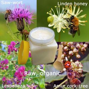 Raw organic honey, 900 g