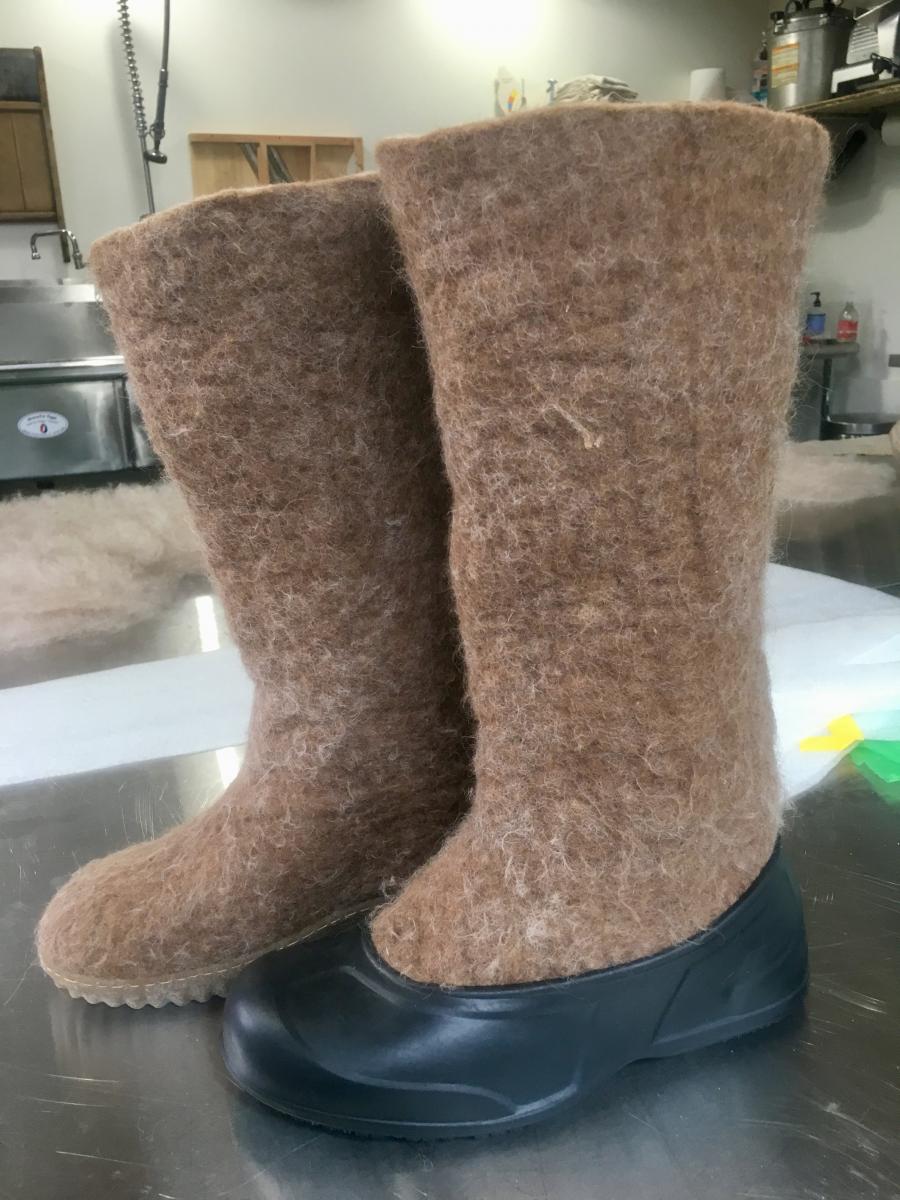 felted wool boots