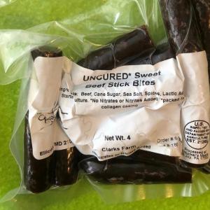 Beef Snack Bites, 4 oz, Sweet or Hot. Plus d Beef Snack Bites, 4 oz, Sweet or Hot. Plus d