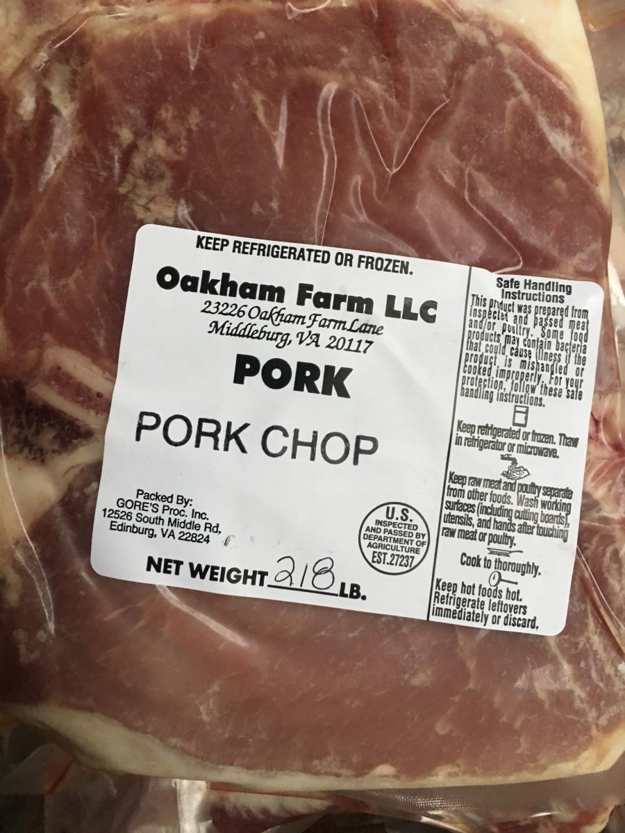 Oakham Farm Pork Chops Grassfed on the Hill