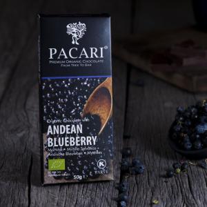 Pacari Andean Blueberry Chocolate Bar