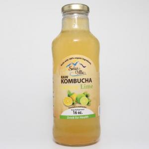 Kombucha - Swiss Villa Raw Lemon Lime 16 oz.