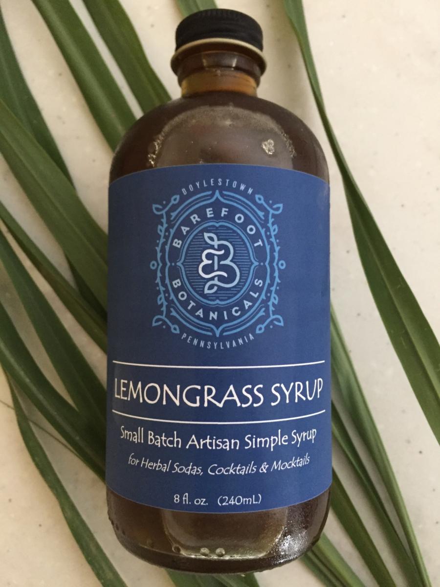 Lemongrass Botanical Simple Syrup Barefoot Botanicals