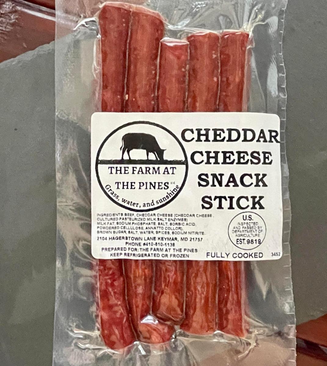 Sweet Beef and Cheddar Snack Sticks