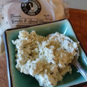 Goat Chevre -- Garlic and Basil. Multiple product options available: 2
