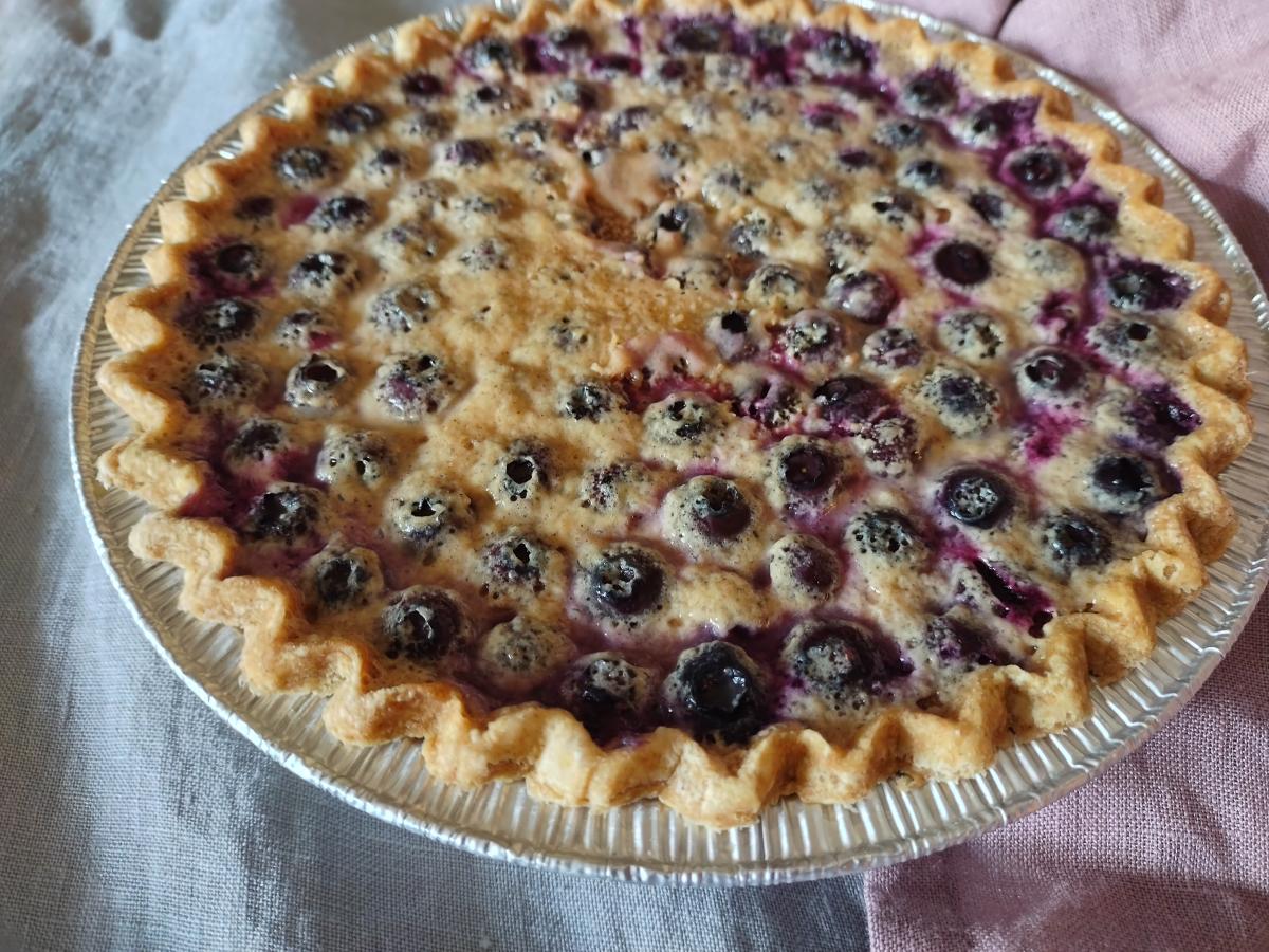 Bakery -- Blueberries and Cream pie