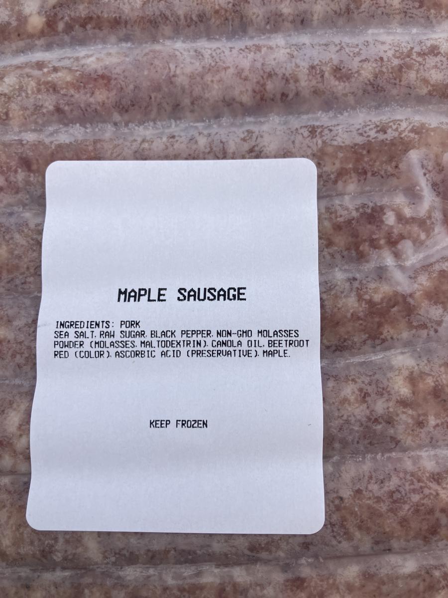 Maple sausage 