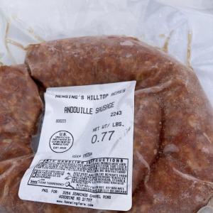 Andouille Pork sausage. Multiple product options available: 2