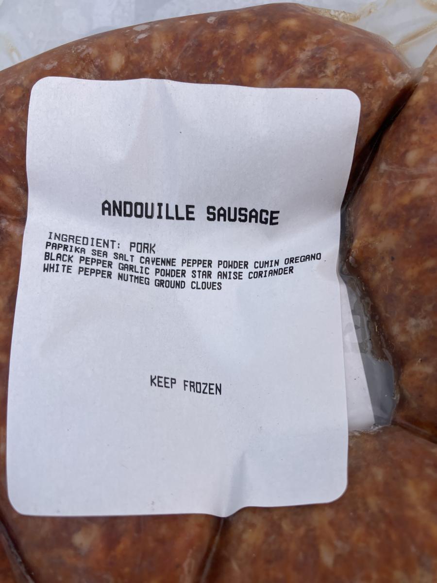 Andouille Pork sausage