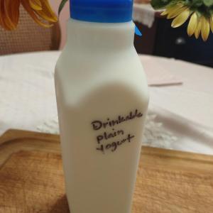 Goat milk -- drinkable yogurt. Multiple product options available: 4