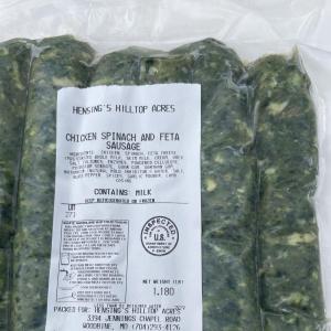 Spinach & Feta chicken sausage