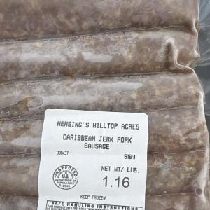 Caribbean Jerk pork sausage