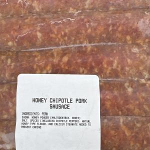Honey Chipotle pork sausage
